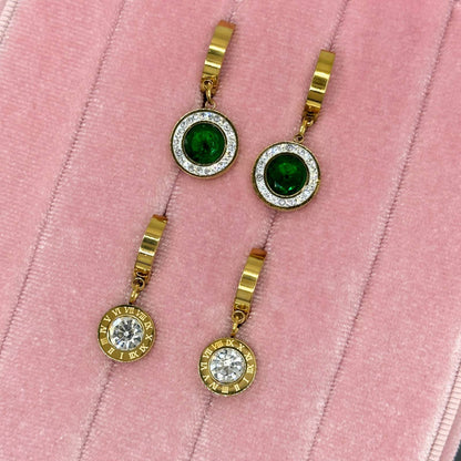 Glozzo 18K Gold Plated Steel Earrings – Timeless Radiance ✨ - GREEN LIFE CYPRUS