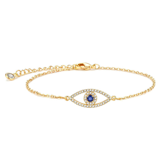 Evil Eye" Bracelet, 18K Gold Plated Steel - GREEN LIFE CYPRUS