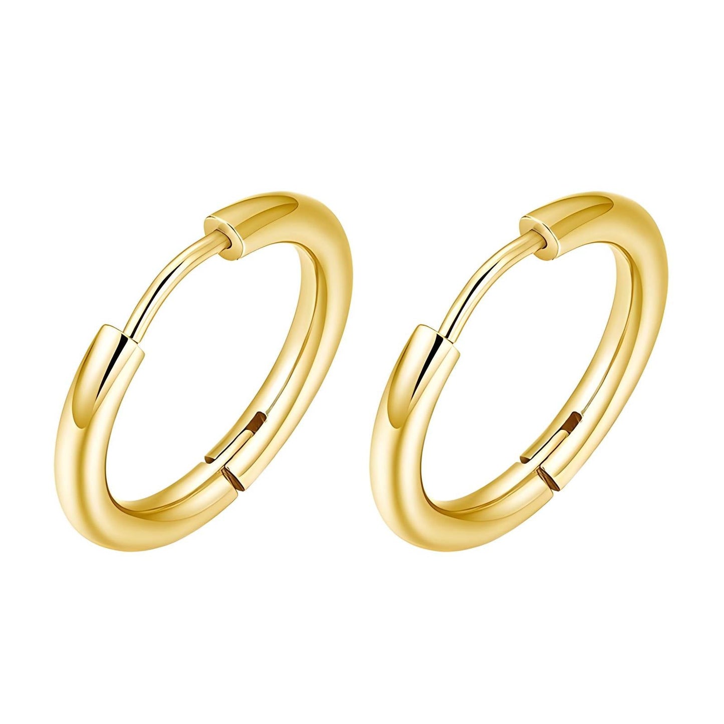 Earrings, 18K Gold Plated Steel - GREEN LIFE CYPRUS