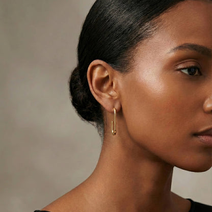 18K Gold Plated Steel Rounded Earrings, Longevity