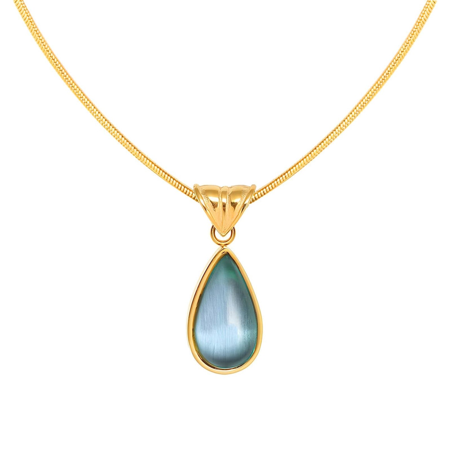 Glozzo 18K Gold Plated Necklace - GREEN LIFE CYPRUS