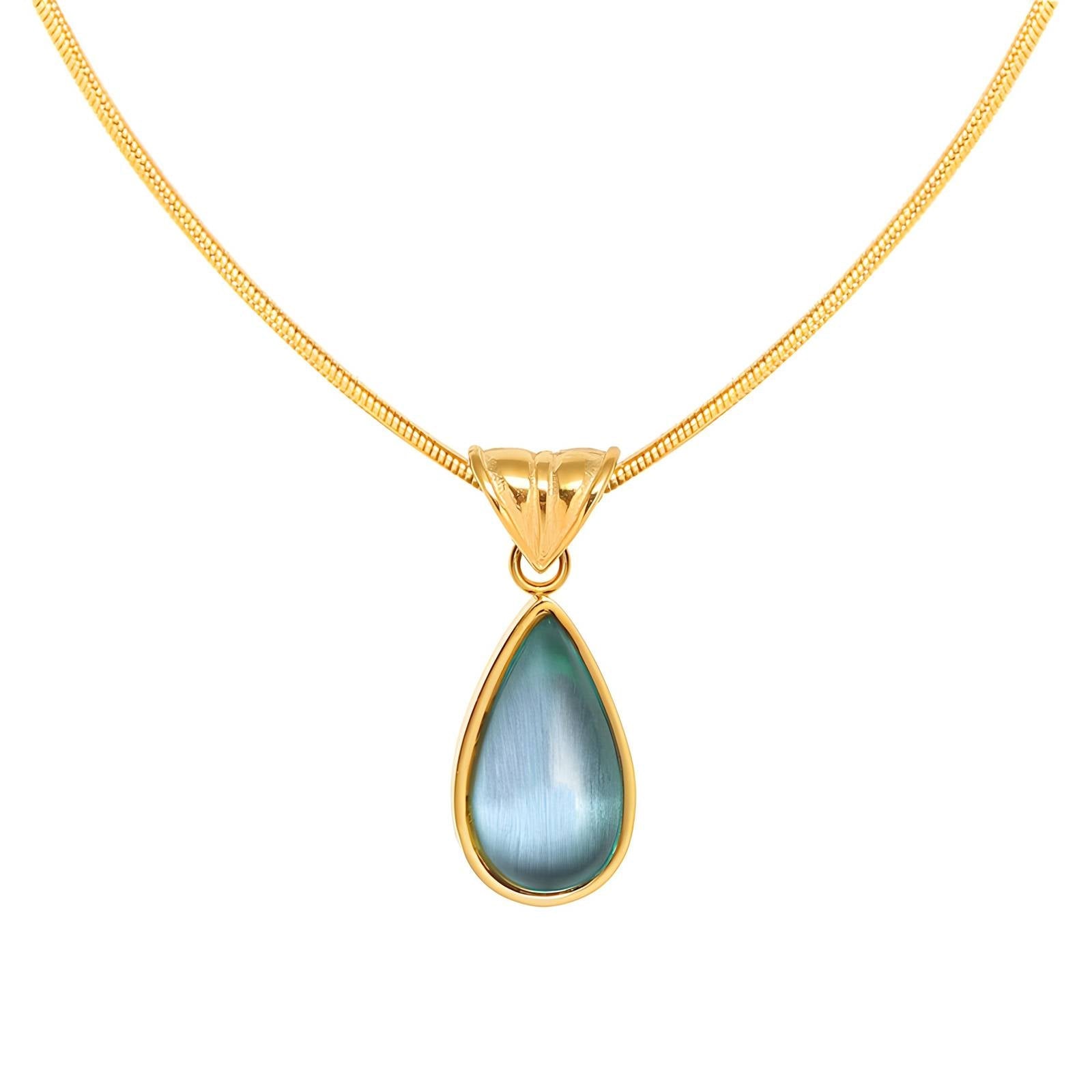 Glozzo 18K Gold Plated Necklace - GREEN LIFE CYPRUS