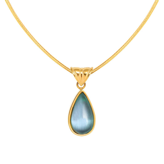 Glozzo 18K Gold Plated Necklace - GREEN LIFE CYPRUS