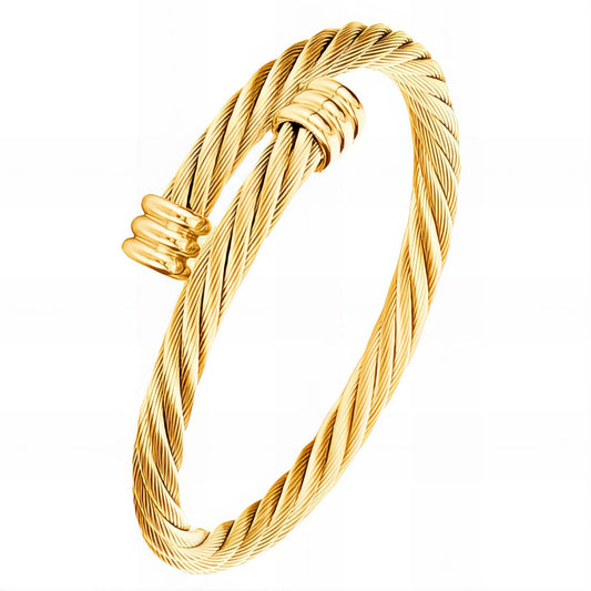 Bracelet, 18K Gold Plated Steel - GREEN LIFE CYPRUS