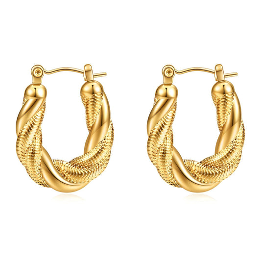 ✨ 18K Gold Plated Steel Earrings ✨ - GREEN LIFE CYPRUS