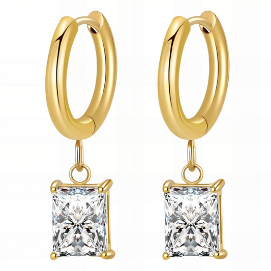 Earrings, 18K Gold Plated Steel - GREEN LIFE CYPRUS