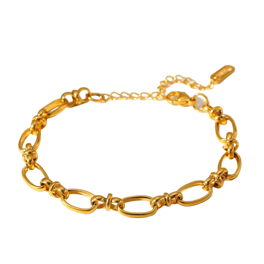 Bracelet (18K gold-plated steel) – Chain (BR016)