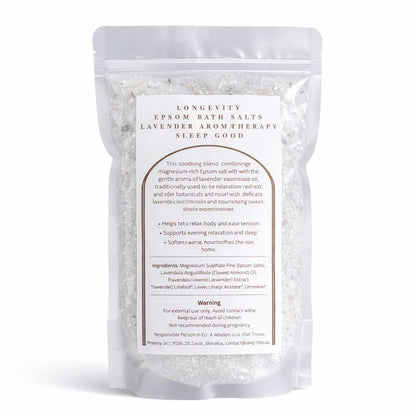 Longevity Lavender Aromatherapy Epsom Bath Salt – Sleep Good
