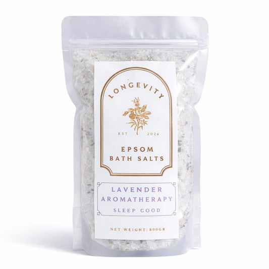 Longevity Lavender Aromatherapy Epsom Bath Salt – Sleep Good