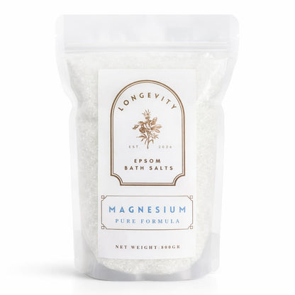 Longevity Magnesium Epsom Bath Salt – Pure Formula