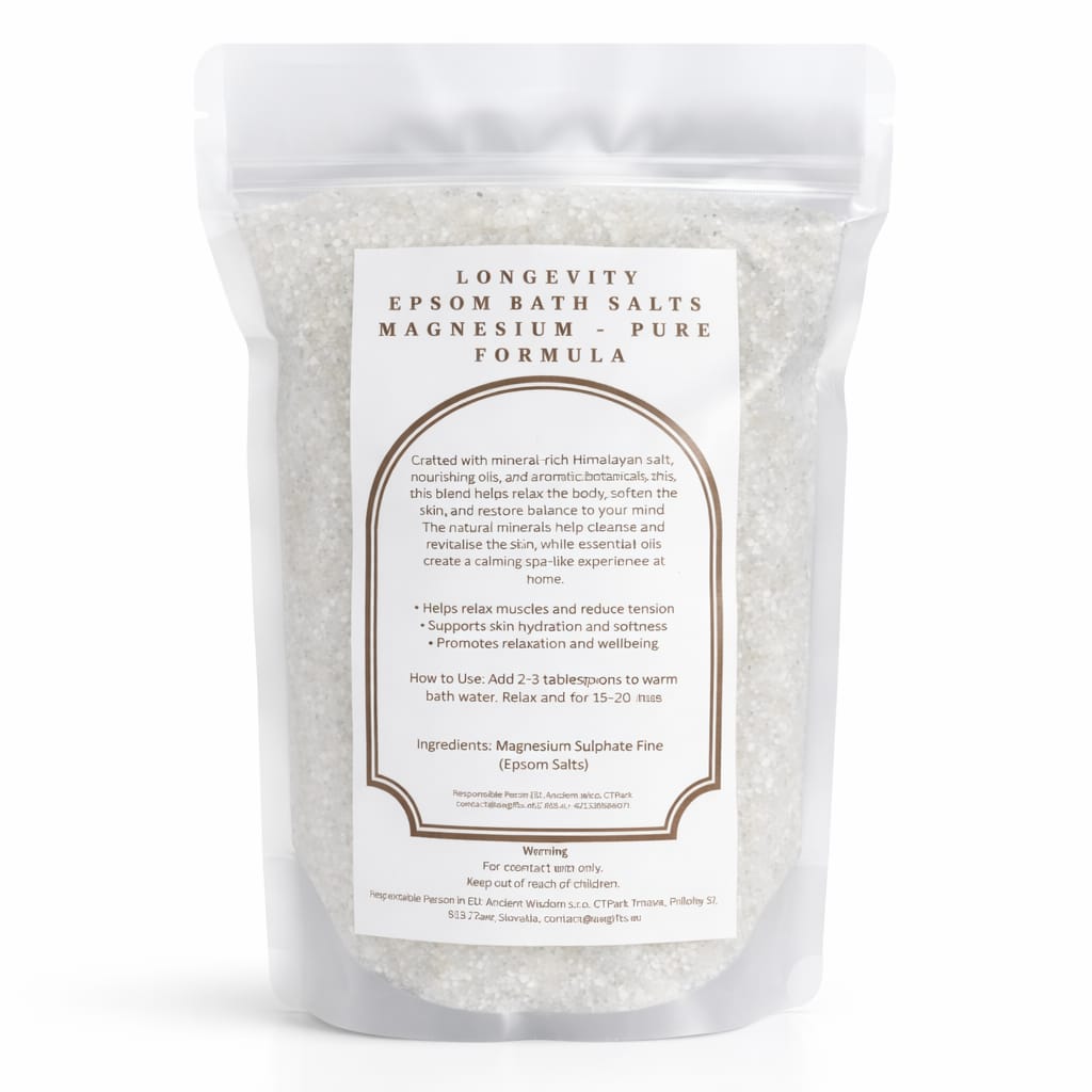 Longevity Magnesium Epsom Bath Salt – Pure Formula
