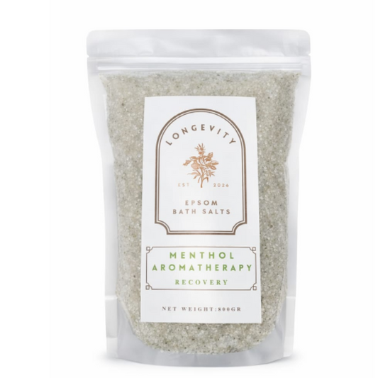 Longevity Menthol Aromatherapy Epsom Bath Salt – Recovery